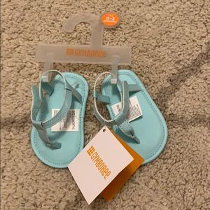 NWT Girls 0 to 3 months Gymboree teal sandal